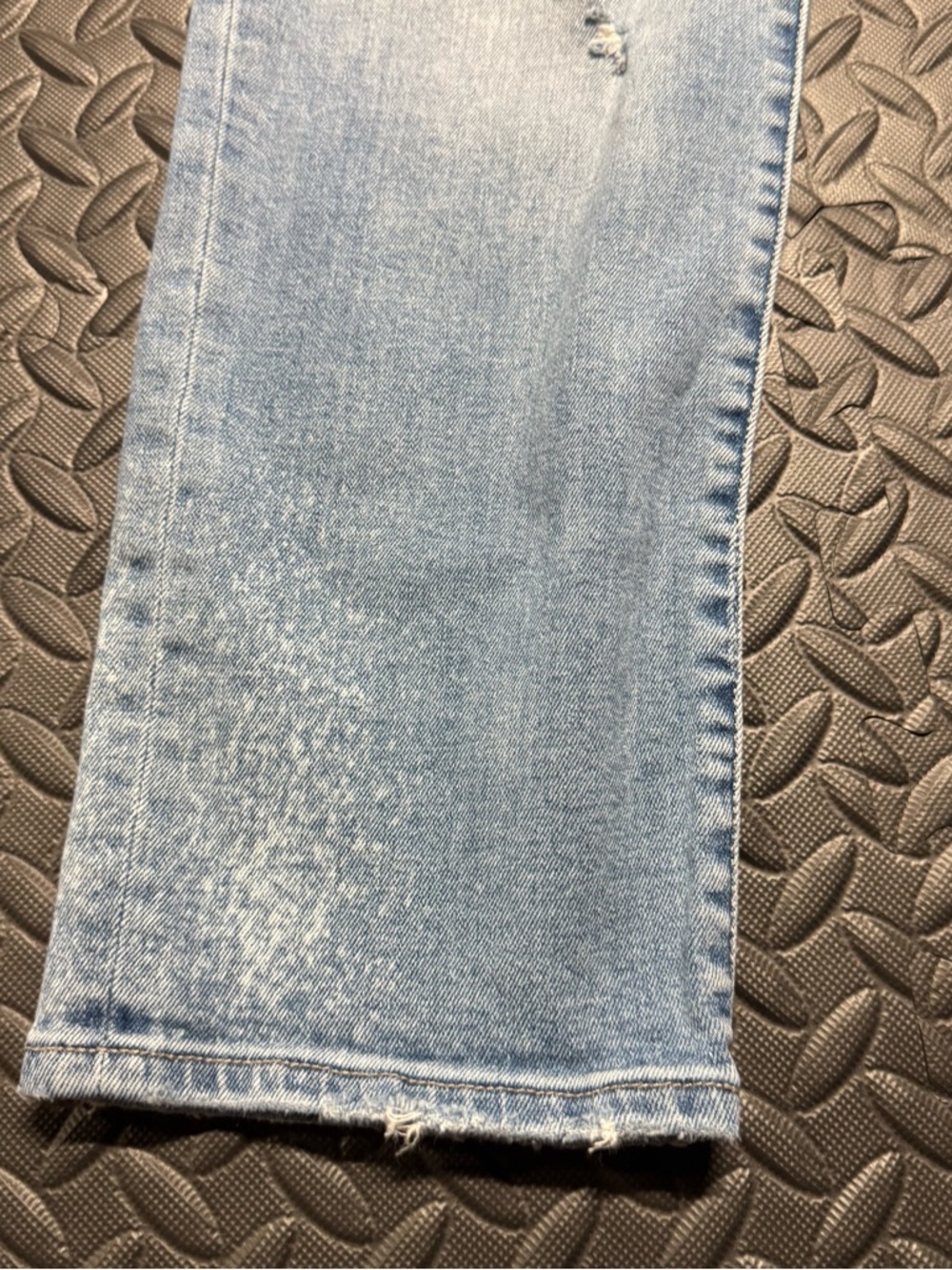 Pistola Light Wash Distressed Straight Leg Jeans Size 27 High Rise - Picture 8 of 12